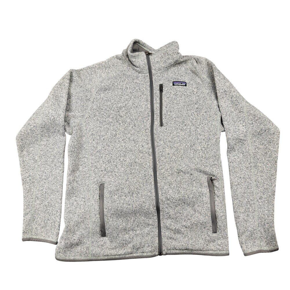 Patagonia Jacket Mens Large Gray Better Sweater Full-Zip Fleece Lined Zip